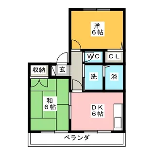 もちの木館【2階】の間取り