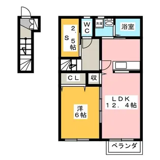 フォレストコートA棟【2階】の間取り