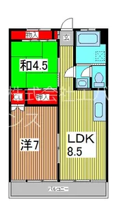 プラムコーポ2【1階】の間取り