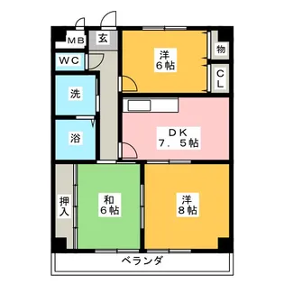 HOUSE松本【2階】の間取り