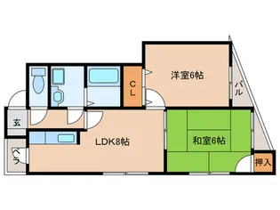 グランシャリオ【3階】の間取り