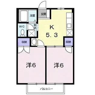 ニューシティカームHIRAOK【1階】の間取り