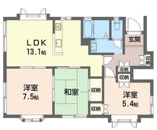 テラス東が丘【1階】の間取り