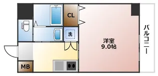 モノトーン難波【10階】の間取り