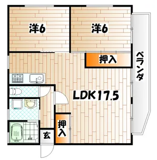クレセント百花苑【4階】の間取り