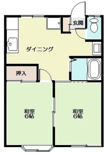 メゾンリバーI☆初期費用44,664円☆【2階】の間取り