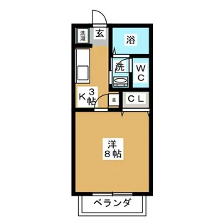 サンfriends中部台【2階】の間取り