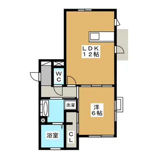 ヴィラ ホースシュー【1階】の間取り