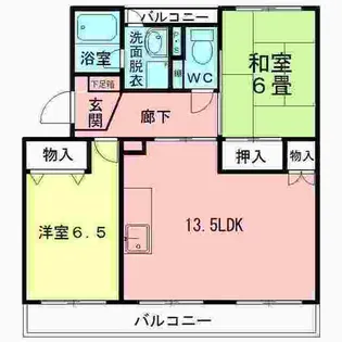 グラースH・Y【4階】の間取り