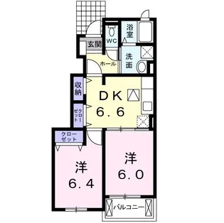 クラール天白【1階】の間取り