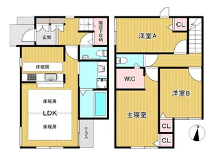 東京都西東京市住吉町6【一戸建】の間取り