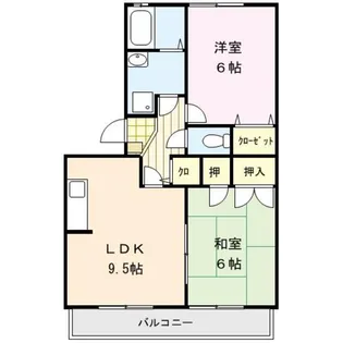 シャンポール【3階】の間取り
