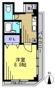 メルベイユII【1階】の間取り