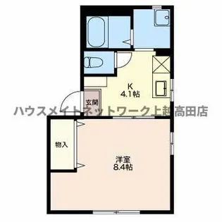 ハイツピースフル【2階】の間取り