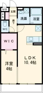 1LDKの間取り画像