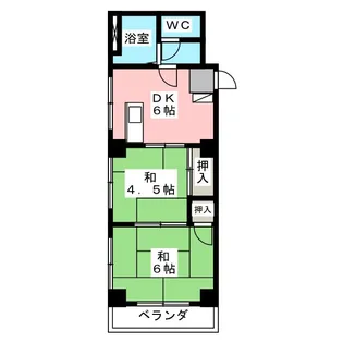 コーポ白樺【3階】の間取り