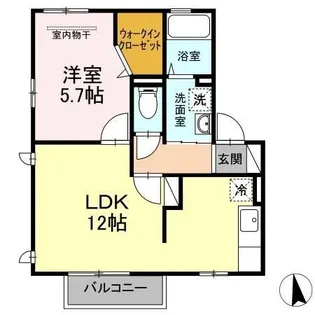 クレシエンド A棟【2階】の間取り