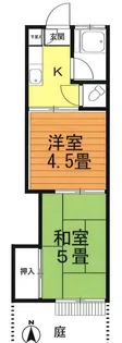 竹内貸家式【1階】の間取り