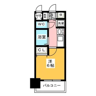 プレサンス鶴舞駅前ブリリアント【4階】の間取り