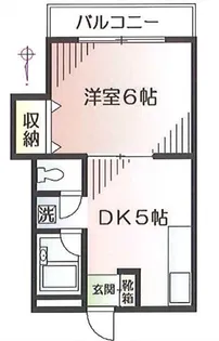 東京都世田谷区野毛1【アパート】の間取り