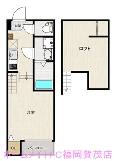 福岡県福岡市西区壱岐団地【アパート】の間取り