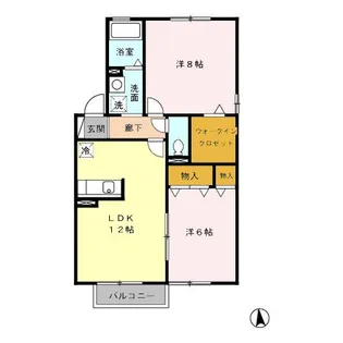 Green hills B【2階】の間取り