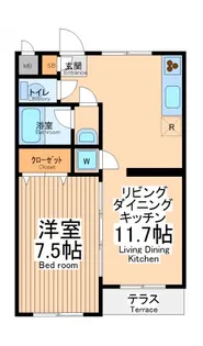 ロッソマットーネ【1階】の間取り