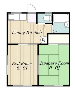 ハイツ野村【1階】の間取り