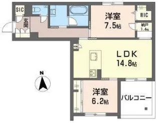 NC STYLE 本山【2階】の間取り