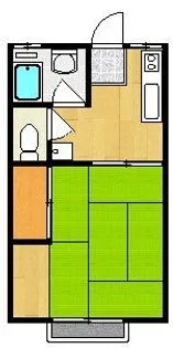 東京都東久留米市浅間町3【アパート】の間取り
