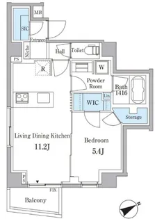 東京都港区白金台2【マンション】の間取り