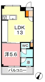 take five A【2階】の間取り