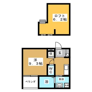 Loup de Mer 堀田【1階】の間取り