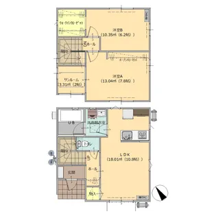 群馬県邑楽郡千代田町大字赤岩【一戸建】の間取り