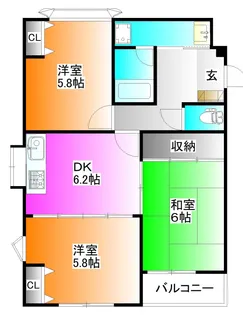 ロイヤルハウス【3階】の間取り
