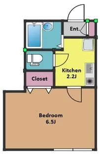 クレールリーフ【1階】の間取り