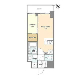グランカーサ横濱石川町【3階】の間取り