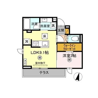 プラデーラ【1階】の間取り