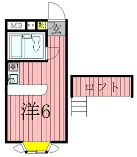 1Rの間取り画像