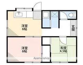 上島3丁目貸家1【1階】の間取り