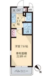 プライム新井【1階】の間取り