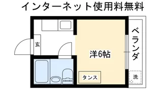 コーポよねだ【1階】の間取り