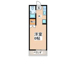 ウエスタンハイツ【2階】の間取り