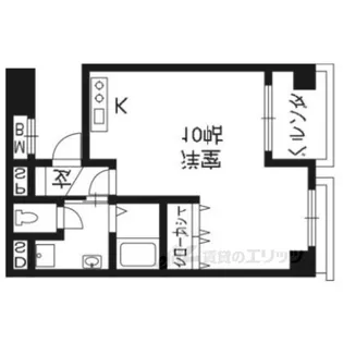1Rの間取り画像