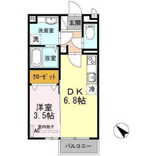 ノース フイス【1階】の間取り