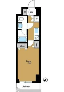 パレステュディオ渋谷WEST【2階】の間取り