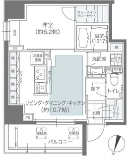 東京都文京区本郷2【マンション】の間取り