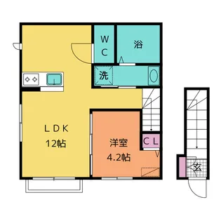 エトワール【2階】の間取り