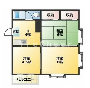 サンライズコーポ【4階】の間取り