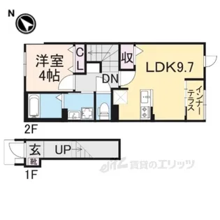 VALENTESAZANAMI【2階】の間取り